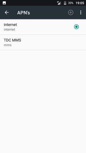 Selecteer de Menu-knop