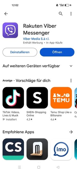 Wählen Sie Öffnen