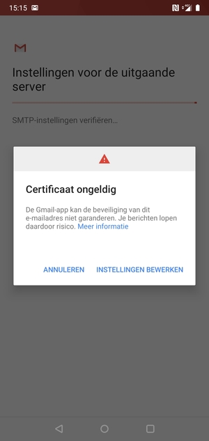 Selecteer INSTELLINGEN BEWERKEN