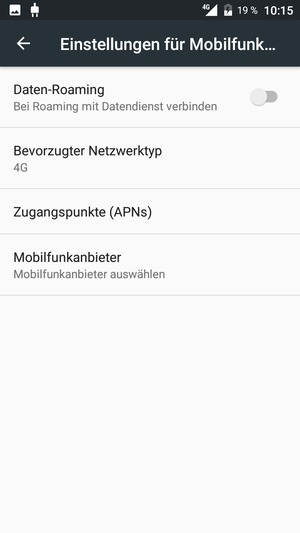 Wählen Sie Zugangspunkte (APNs)