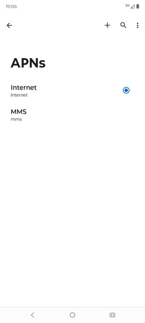 Select the Menu button