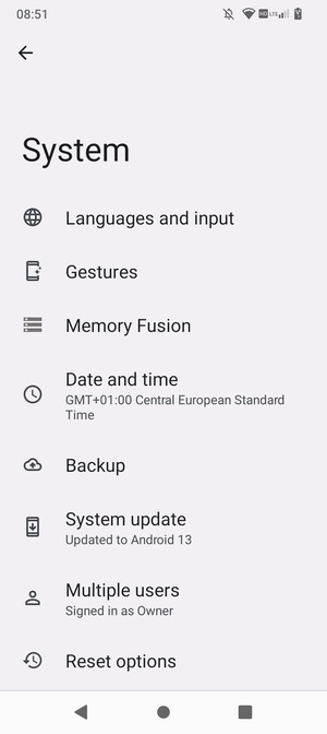 Select System update