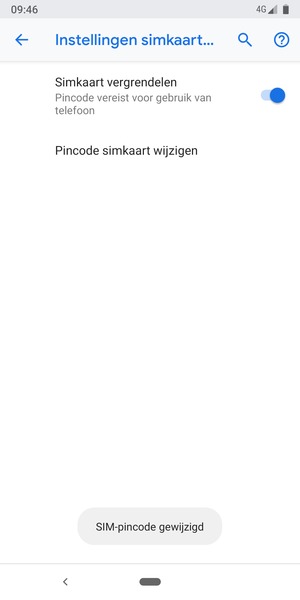 Uw SIM-pincode is gewijzigd