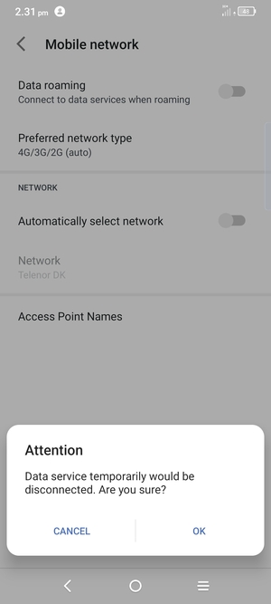 Select OK