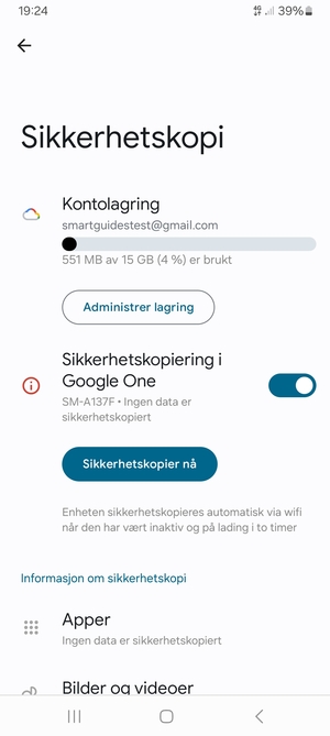 Velg Kontolagring