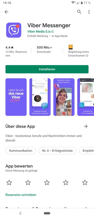 Wählen Sie Installieren