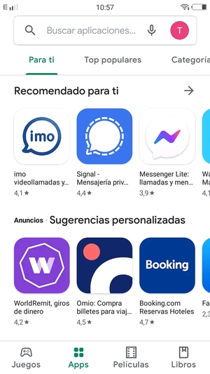 Seleccione la barra de Búsqueda