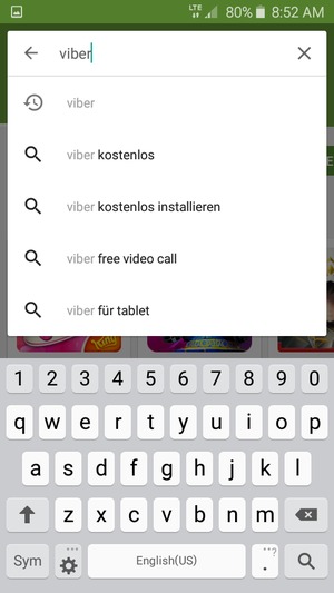Geben Sie den Namen der App ein und wählen Sie Suchen