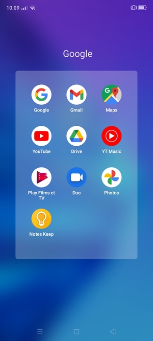 Sélectionnez Gmail
