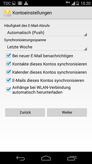 Wählen Sie Weiter