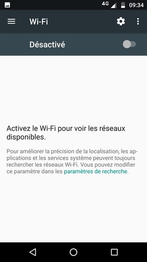 Activer le Wi-Fi
