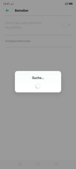 Warten Sie, bis die Suche abgeschlossen ist