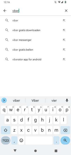Voer de app-naam in en selecteer Zoeken