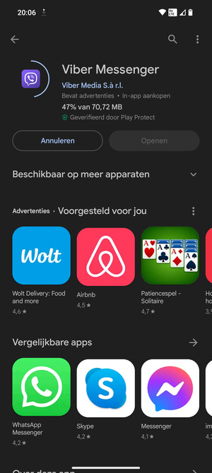 Wacht tot het installatieproces beëindigd is