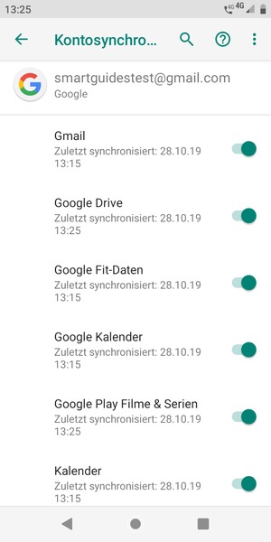 Wählen Sie die Menü-Taste