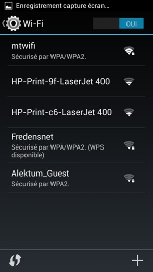 Sélectionnez le réseau sans fil auquel vous souhaitez vous connecter
