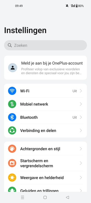 Selecteer Mobiel netwerk