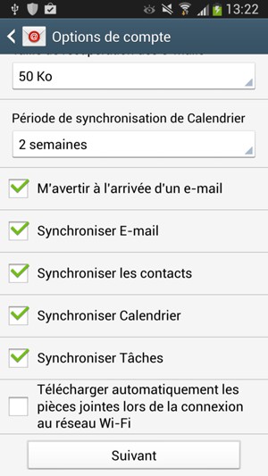 Sélectionnez Suivant