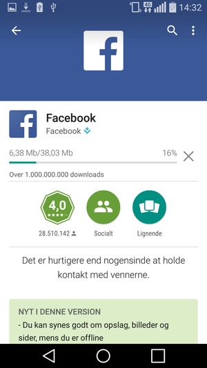 Afvent at installeringen er afsluttet