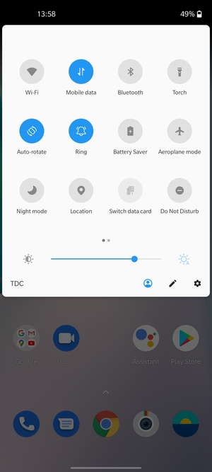 Select Ring to change to vibration mode