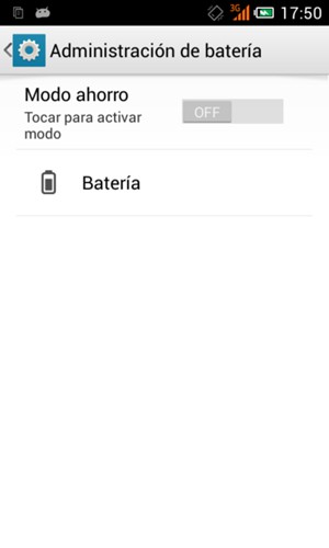 Configurar Modo ahorro en ON