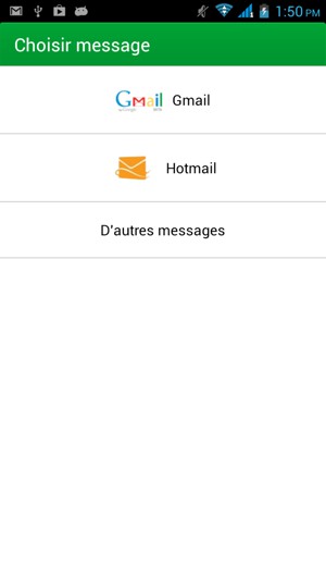 Sélectionnez D'autres messages