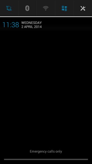 Select Vibrate to change to mute mode