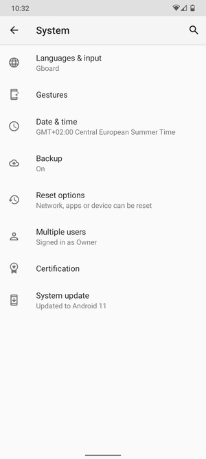 Select System update