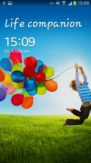 Din telefon är nu säkrad med ett skärmlås