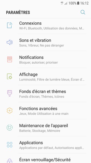 Sélectionnez Connexions