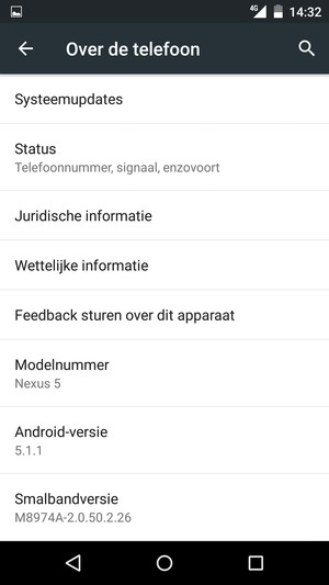 Selecteer Systeemupdates