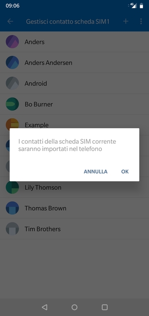 Seleziona OK
