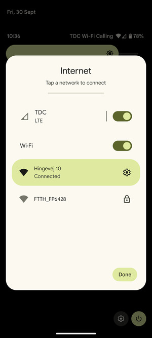 Turn off Wi-Fi