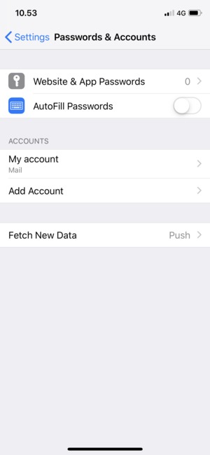 Select your  account