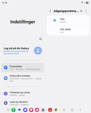 Din telefon er nu sat op til MMS