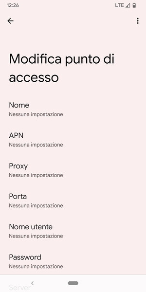 Inserisci informazioni MMS