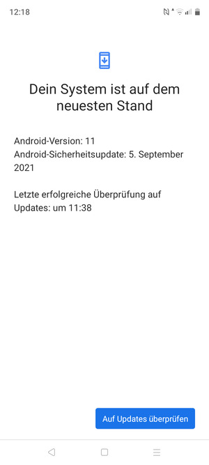 Wählen Sie Auf Updates überprüfen