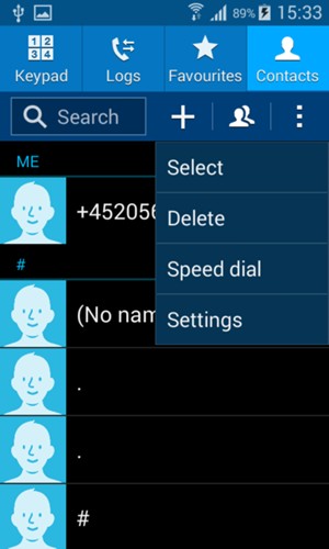 Select Settings