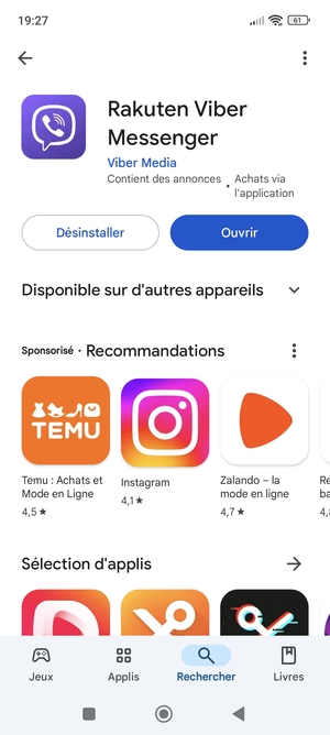 Sélectionnez Ouvrir