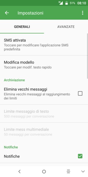 Seleziona AVANZATE