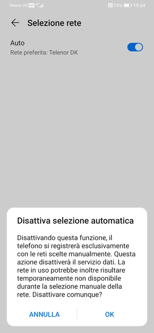 Seleziona OK