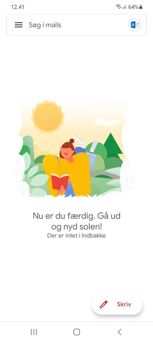 Din Gmail er klar til brug