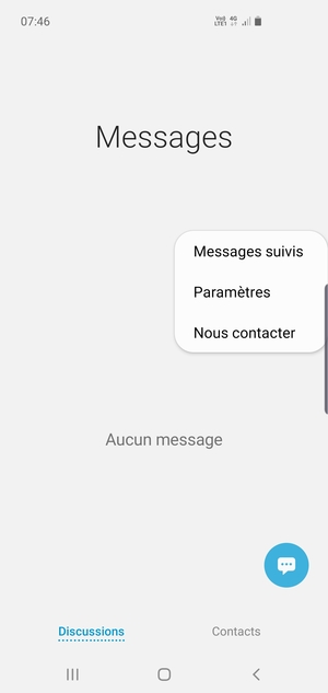 Sélectionnez Paramètres