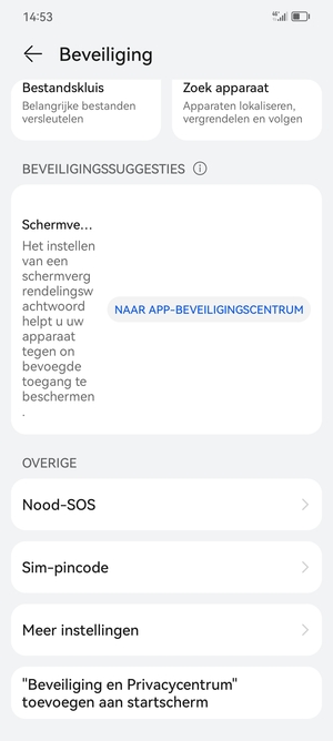 Scroll naar en selecteer Meer instellingen