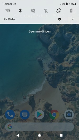 Schuif naar beneden in het bovenste menu opnieuw