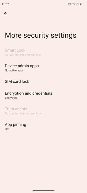 Select SIM card lock
