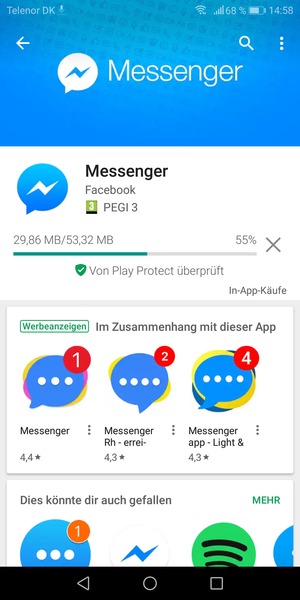 Warten Sie, bis der Installationsprozess  beendet ist
