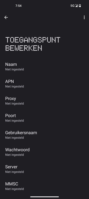 Voer mms-gegevens in