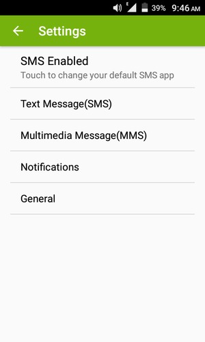 Select Text Message(SMS)