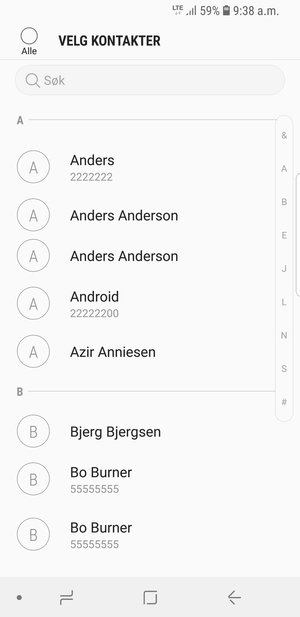 Kryss av i Alle avkrysningsboksen